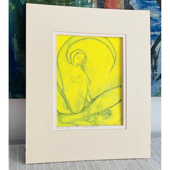 Art Print Nude Filled With Light Charleston SC Artist Signed Helen Duckworth Y2K - Picture 2 of 14